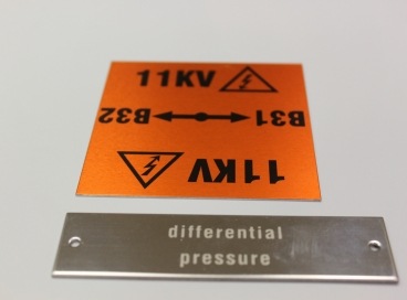 Etiquette métal - étiquette métallique d'identification industrielle