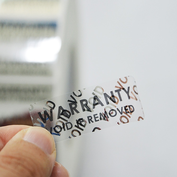 China Customized Non Removable Void Warranty Stickers